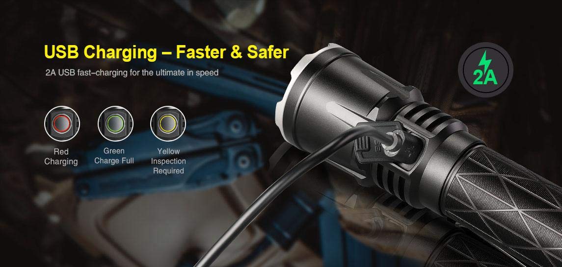 Amazon.co.jp: Klarus XT21X Rechargeable XHP70.2 LED Flashlight